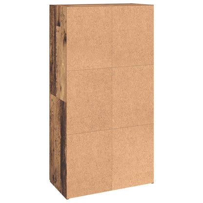 Office Cabinet Old Wood 60 x 32 x 115 cm Engineered Wood
