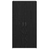 Office Cabinet Black oak 60 x 32 x 115 cm Engineered wood