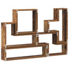Wall Cube with Shelf Wall-mounted Other with Storage Old wood 96 x 12 x 64 cm Engineered wood