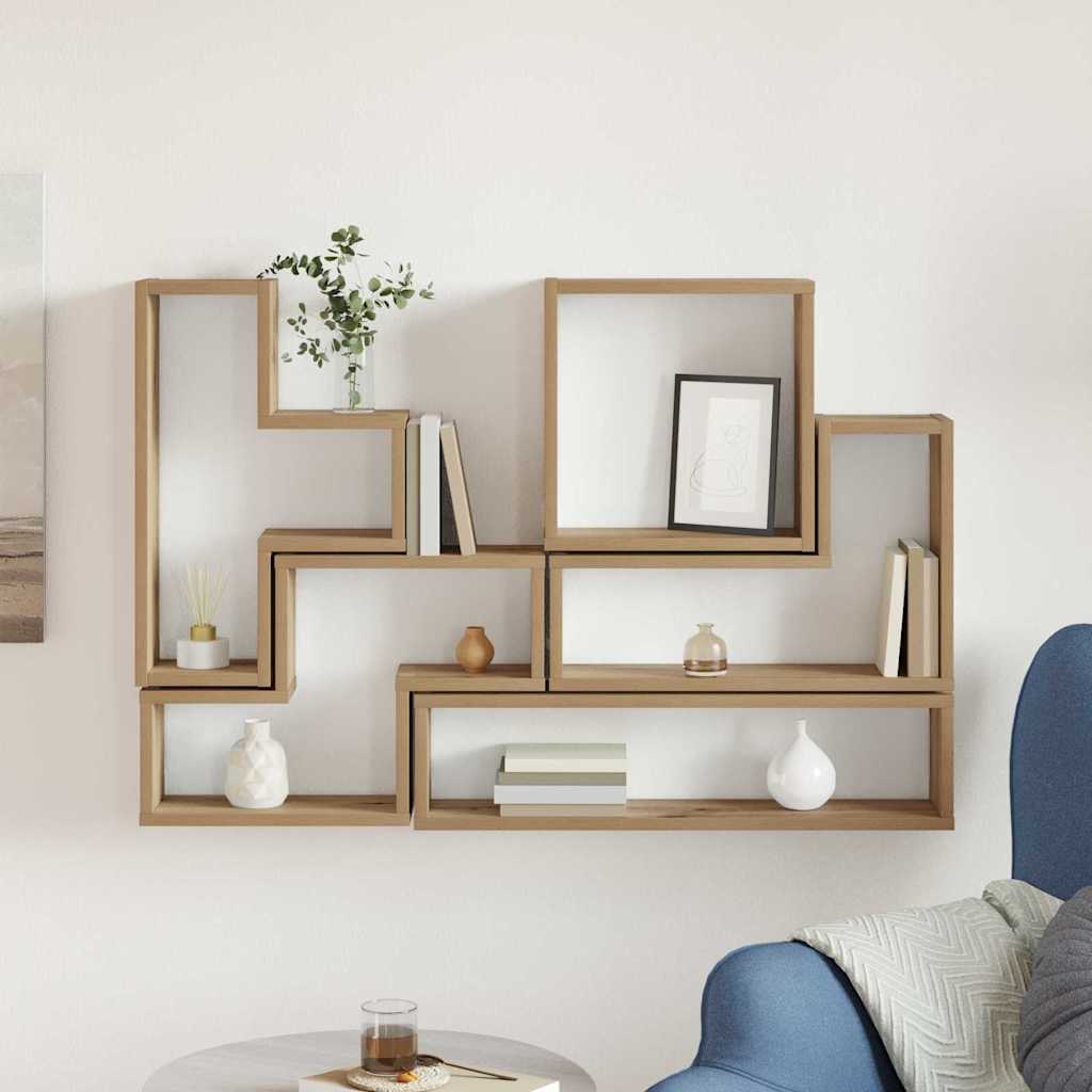 Wall Shelf Wall-Mounted Artisan Oak 96 x 12 x 64 cm