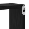 Wall Cube with Shelf Black oak 96 x 12 x 64 cm Engineered wood