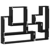 Wall Cube with Shelf Black oak 96 x 12 x 64 cm Engineered wood