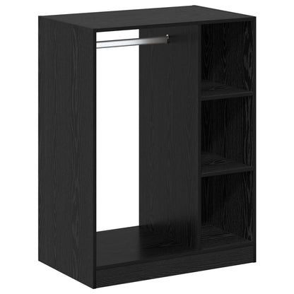 Wardrobe with Shelf with Storage Black Oak 77 x 48 x 102 cm