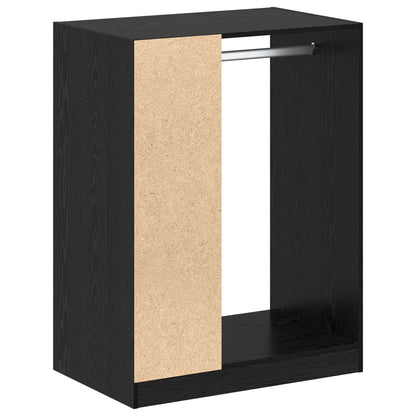 Wardrobe with Shelf with Storage Black Oak 77 x 48 x 102 cm