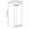 Wardrobe with Shelf with Storage Old wood 41 x 48 x 102 cm Engineered wood