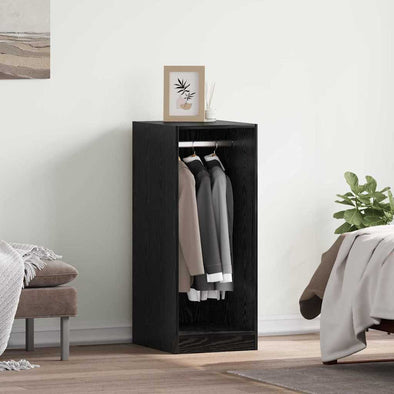 Wardrobe with Shelf Black oak 41 x 48 x 102 cm Engineered wood