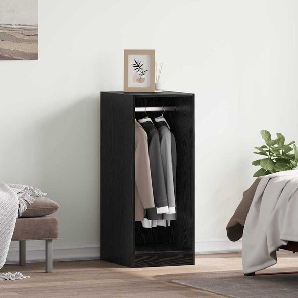 Wardrobe with Shelf Black oak 41 x 48 x 102 cm Engineered wood