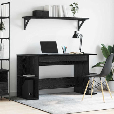 with Shelf Other with Storage Black oak 140 x 50 x 75 cm Engineered wood
