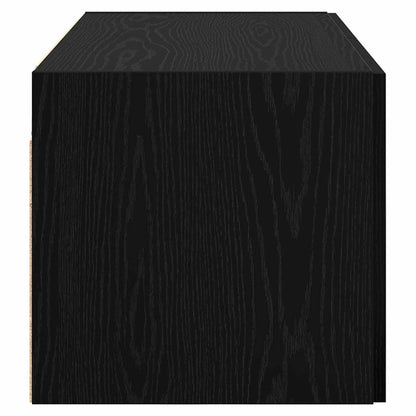 Wall Cabinet Black oak 80 x 42.5 x 40 cm Engineered wood