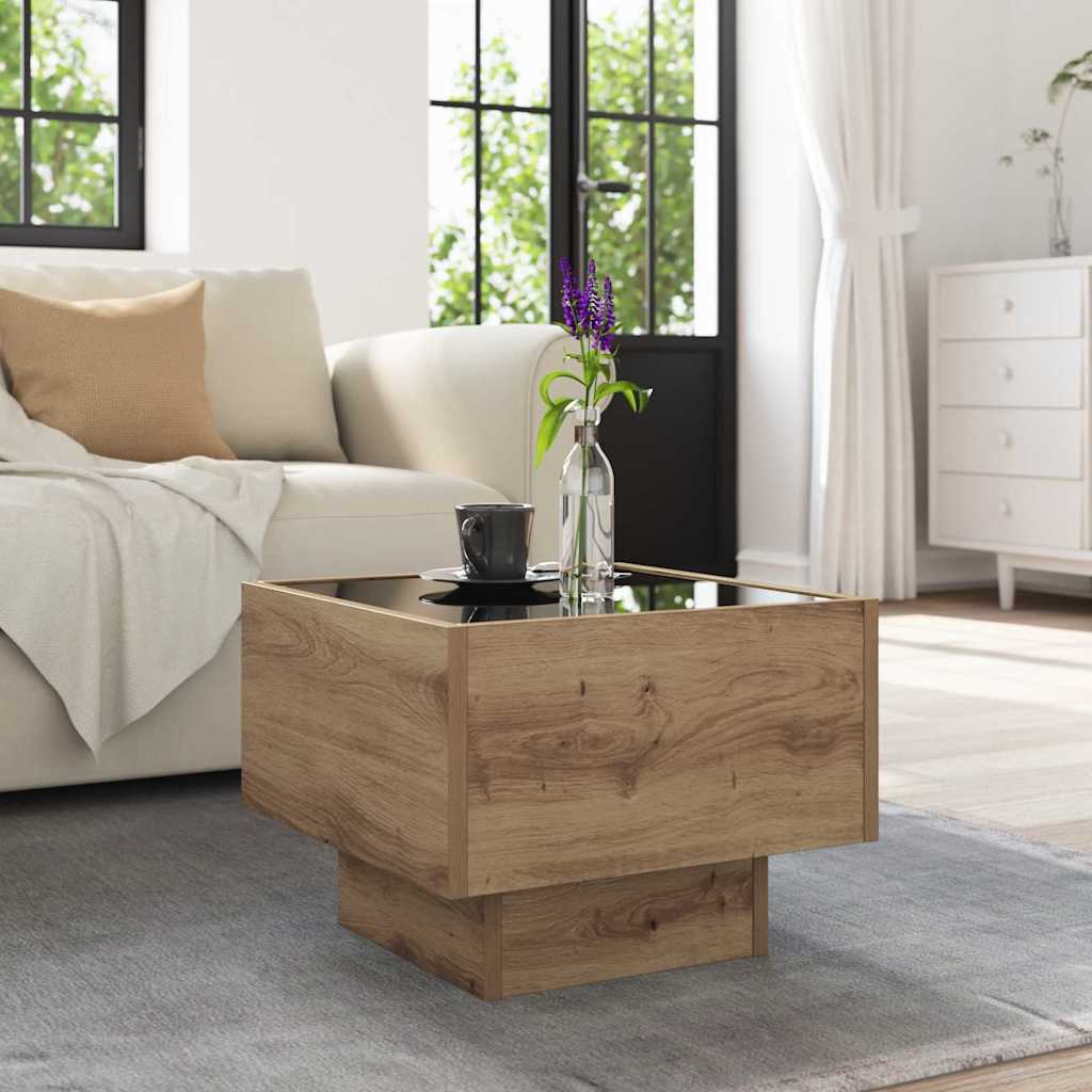 Coffee Table Artisan oak 40 x 40 x 30 cm Engineered wood