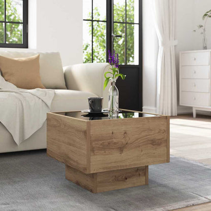 Coffee Table Artisan oak 40 x 40 x 30 cm Engineered wood