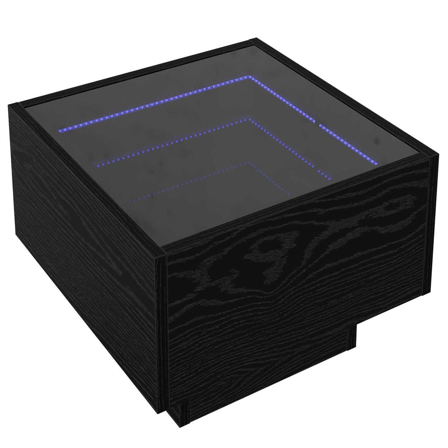 Coffee Table Black oak 40 x 40 x 30 cm Engineered wood