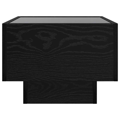Coffee Table Black oak 40 x 40 x 30 cm Engineered wood