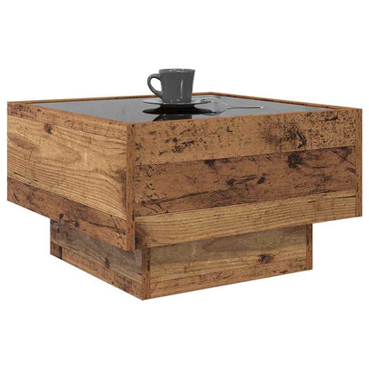 Coffee Table Old wood 50 x 50 x 30 cm Engineered wood