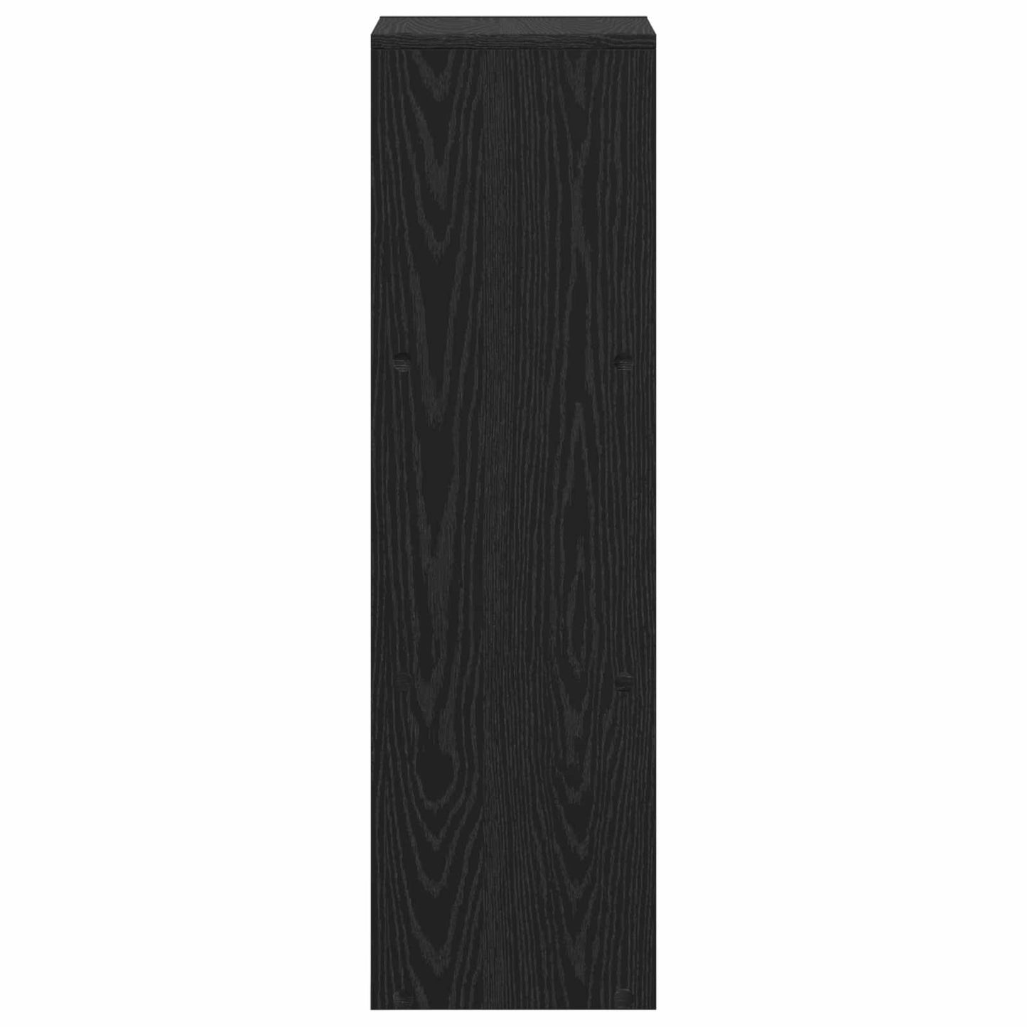 Room Divider Bookcase Black Oak 99 x 29 x 99 cm Engineered Wood