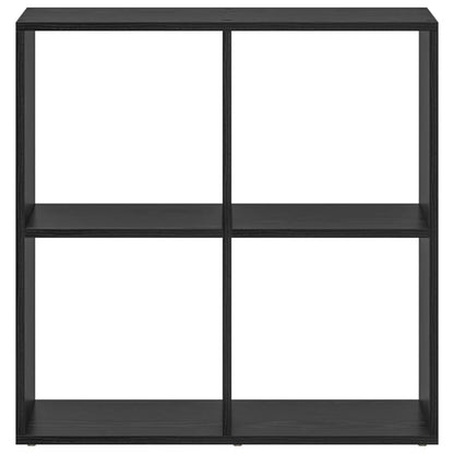Book Cabinet Black Oak 69.5 x 29 x 69.5 cm Engineered Wood