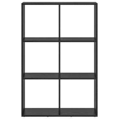 Book Cabinet Black Oak 69.5 x 29 x 103.5 cm Engineered Wood