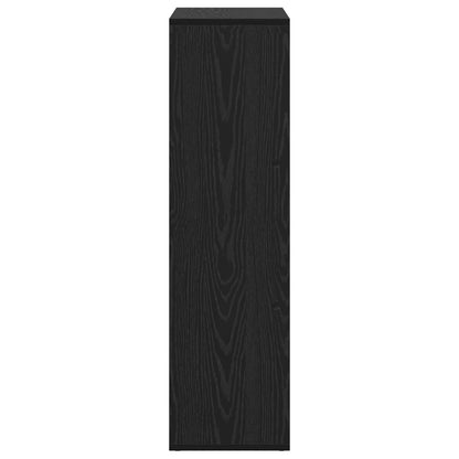 Book Cabinet Black Oak 69.5 x 29 x 103.5 cm Engineered Wood