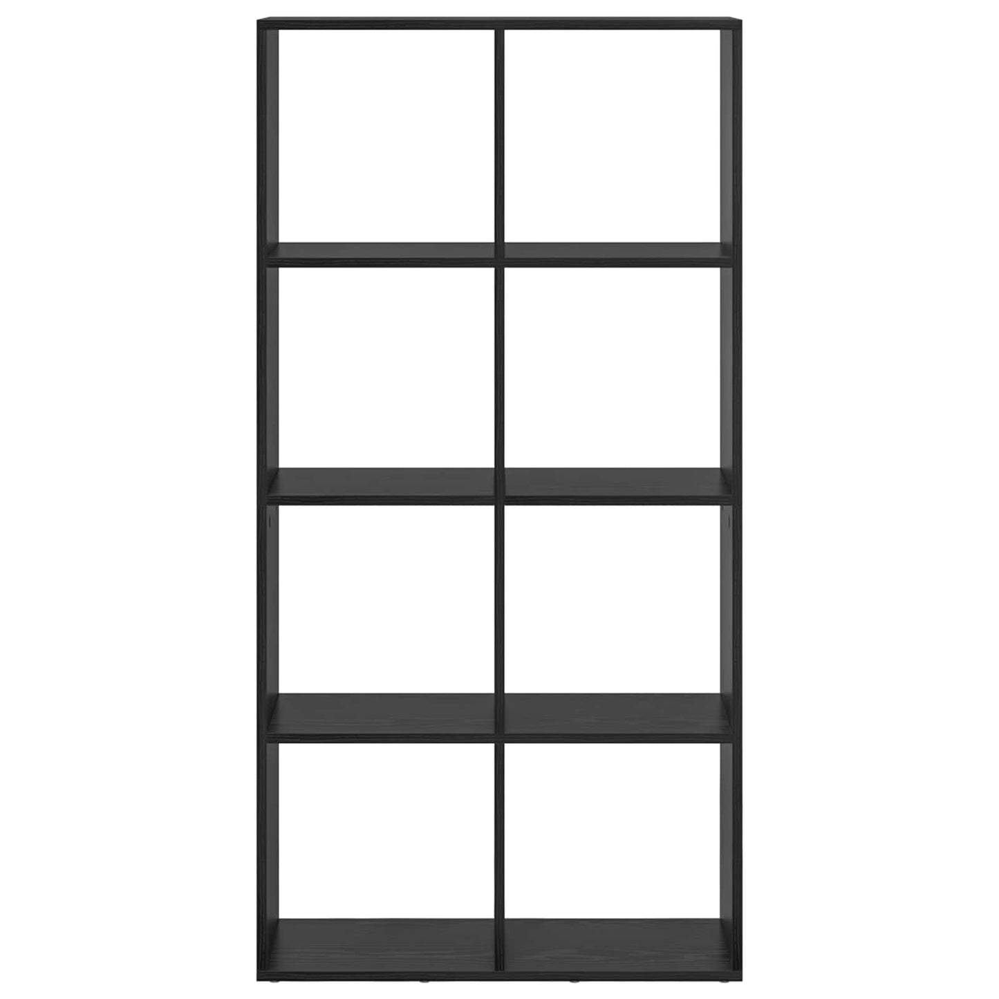 Book Cabinet Black Oak 69.5 x 29 x 137.5 cm Engineered Wood