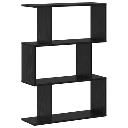 Book Cabinet Black Oak 70 x 24 x 97 cm Engineered Wood
