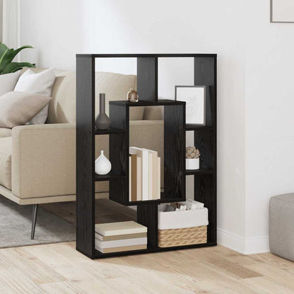 Bookcase Black oak 63 x 20 x 90 cm Engineered wood