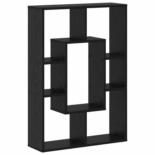 Bookcase Black oak 63 x 20 x 90 cm Engineered wood