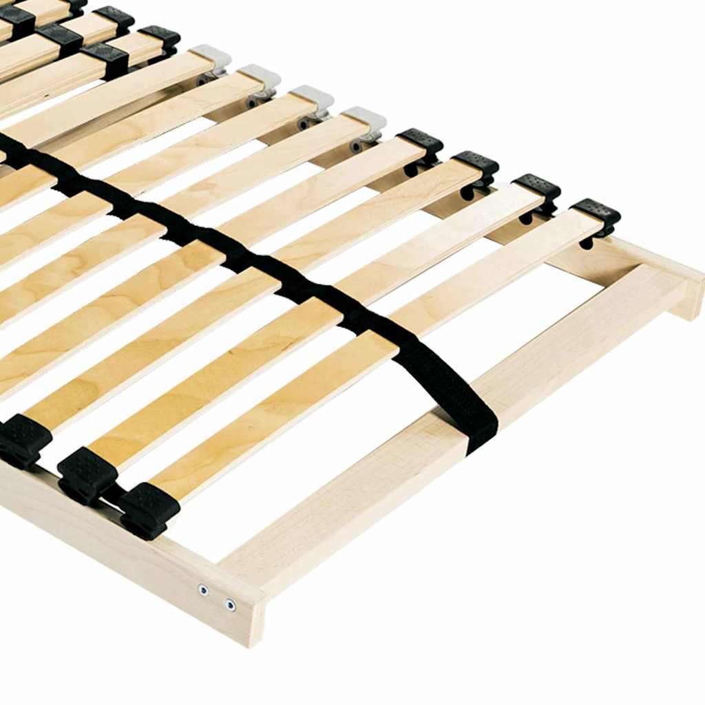 Slatted Bed Base Brown 80 x 190 cm Solid Beech Wood