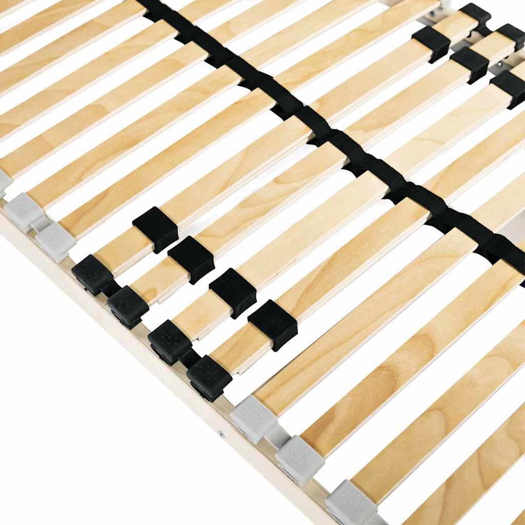 Slatted Bed Base Brown 80 x 190 cm Solid Beech Wood