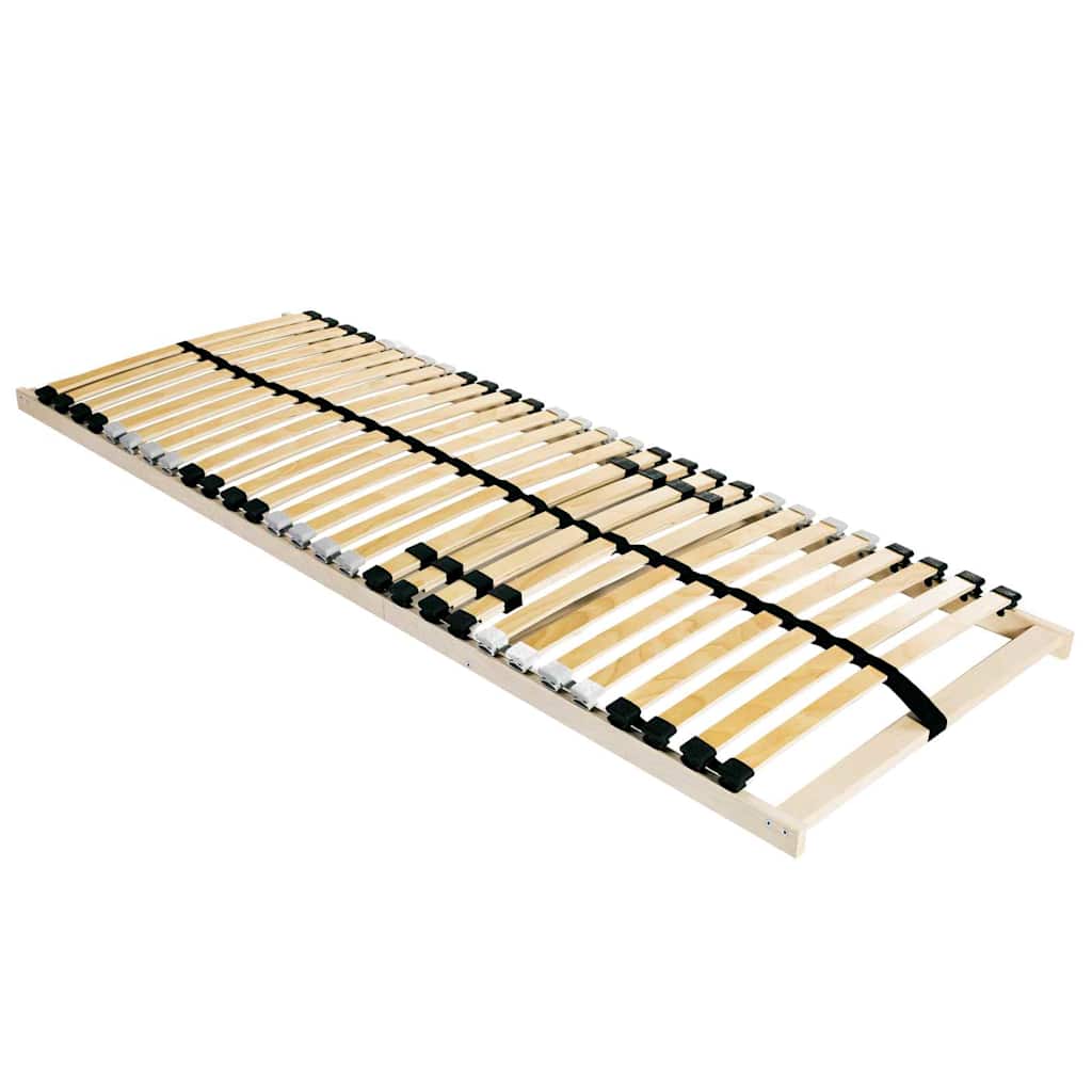 Slatted Bed Base Brown 120 x 190 cm Solid Beech Wood