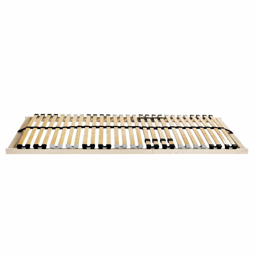 Slatted Bed Base Brown 120 x 190 cm Solid Beech Wood