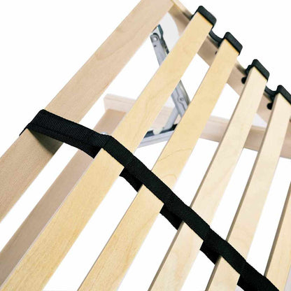 Slatted Bed Base Manual Brown 70 x 190 cm Solid Beech Wood