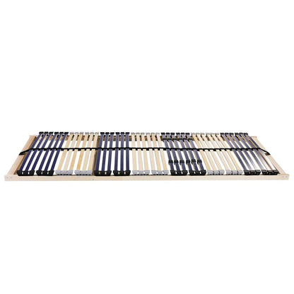 Slatted Bed Base Brown 80 x 190 cm Solid Beech Wood