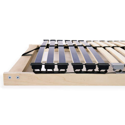 Slatted Bed Base Brown 140 x 190 cm Solid Beech Wood