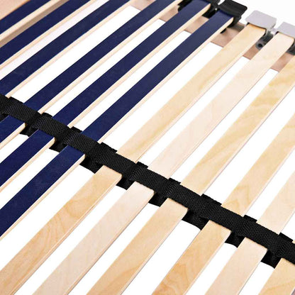 Slatted Bed Base Brown 90 x 190 cm Solid Beech Wood