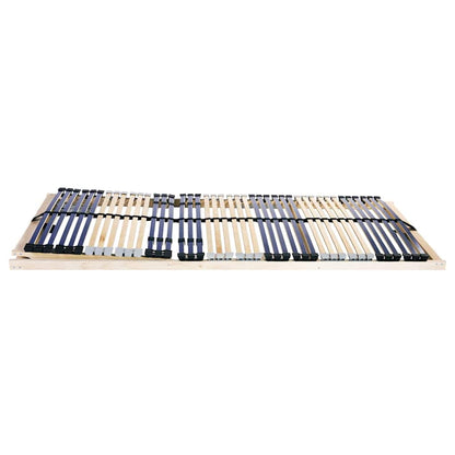 Slatted Bed Base Brown 90 x 190 cm Solid Beech Wood