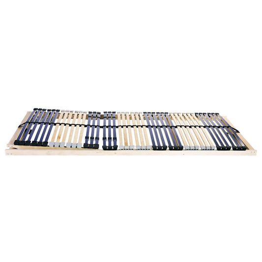 Slatted Bed Base Brown 90 x 190 cm Solid Beech Wood