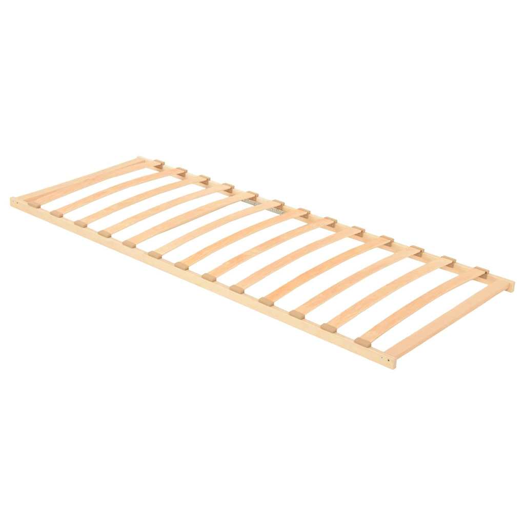Slatted Bed Base Brown 80 x 190 cm Solid Beech Wood