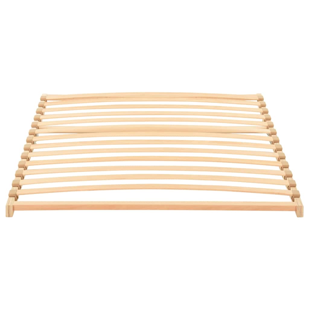 Slatted Bed Base Brown 100 x 190 cm Solid Beech Wood