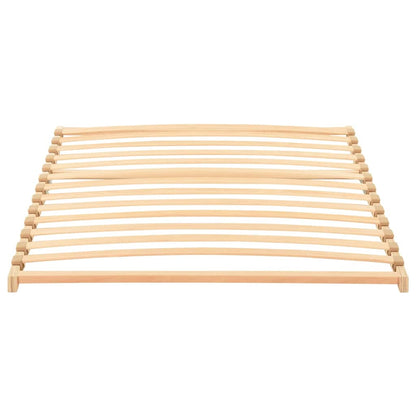 Slatted Bed Base Brown 100 x 190 cm Solid Beech Wood