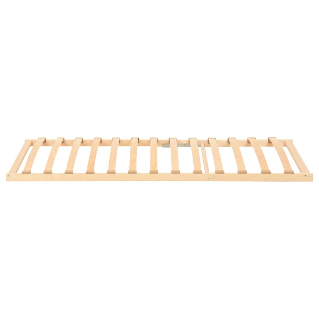 Slatted Bed Base Brown 100 x 190 cm Solid Beech Wood