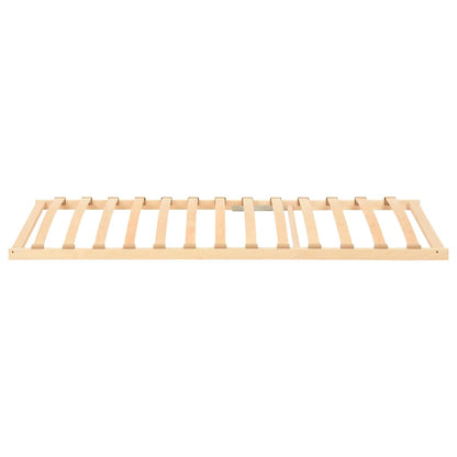 Slatted Bed Base Brown 100 x 190 cm Solid Beech Wood