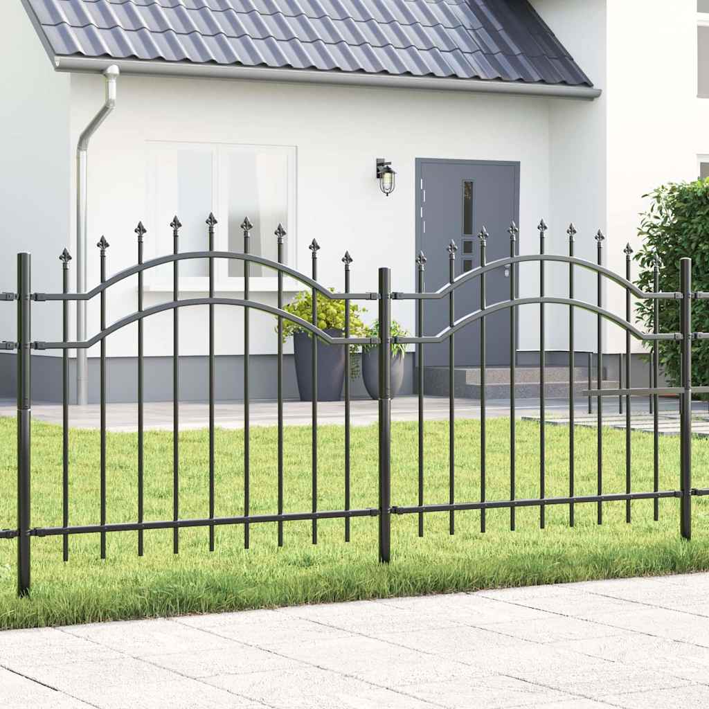 Garden Fence Woerden Grey 240 x 140 cm Powder-coated steel