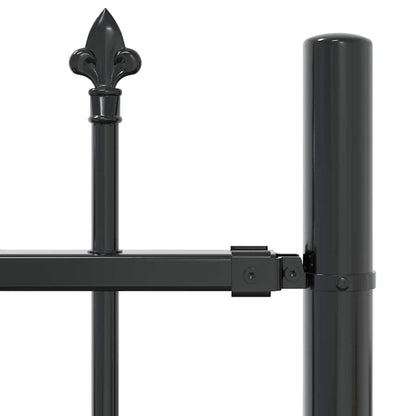 Garden Fence WOERDEN 240 x 165 cm Powder-coated steel Grey