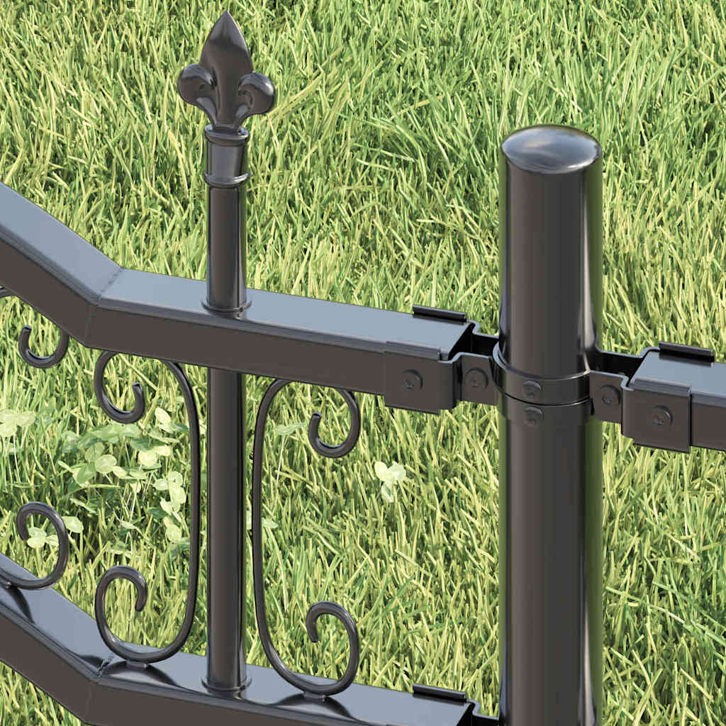Garden Fence KAMPEN 240 x 202.5 cm Mesh Powder-coated steel