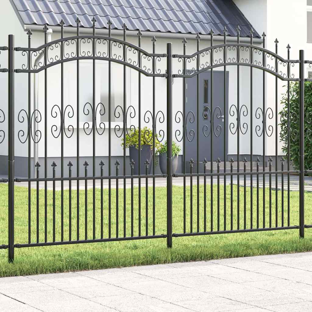 Garden Fence KAMPEN 240 x 202.5 cm Mesh Powder-coated steel
