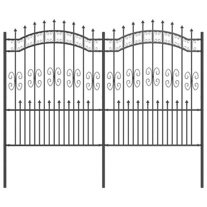 Garden Fence KAMPEN 240 x 202.5 cm Mesh Powder-coated steel