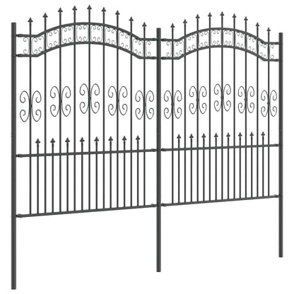 Garden Fence KAMPEN 240 x 202.5 cm Mesh Powder-coated steel