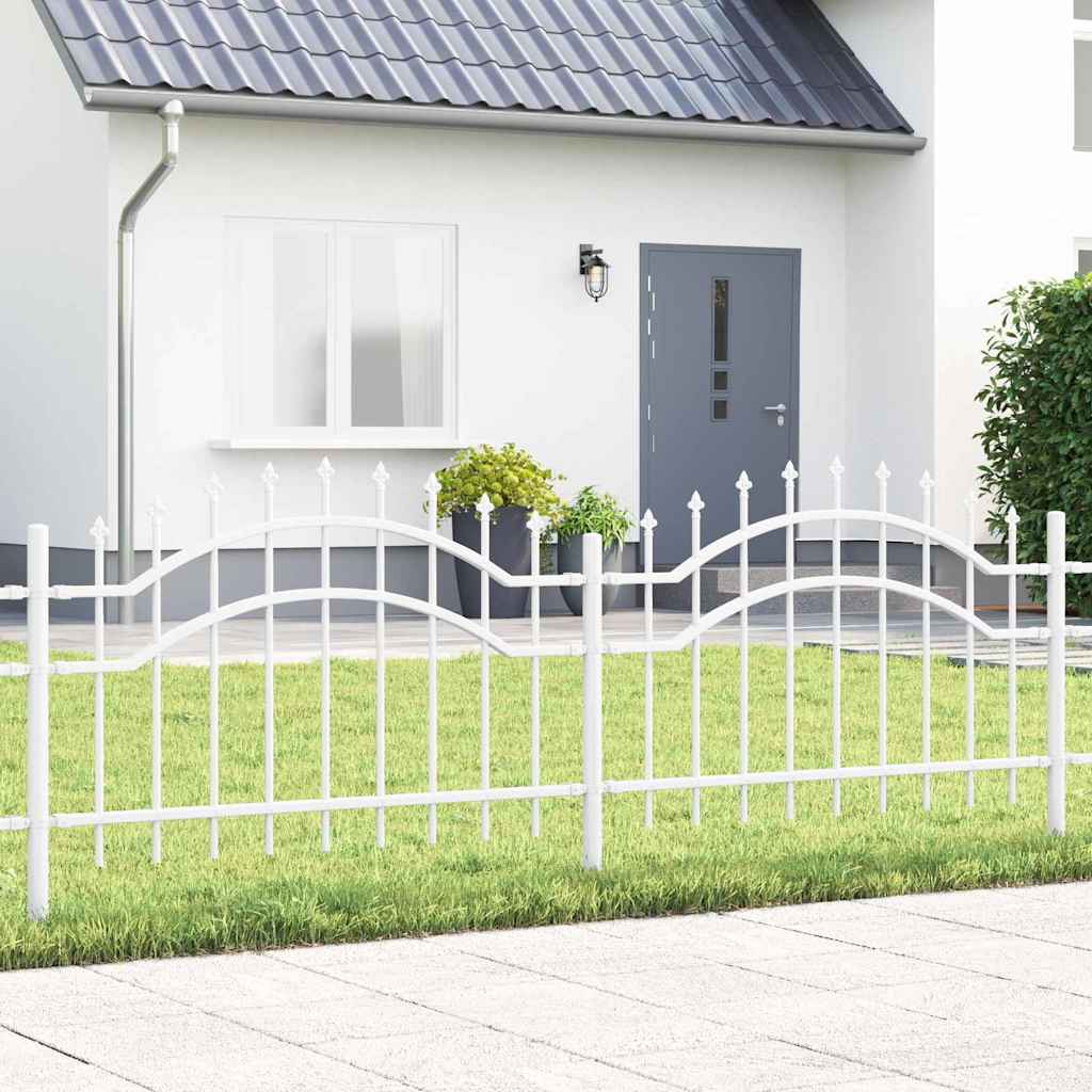 Garden Fence Woerden White 240 x 115 cm Powder-coated steel