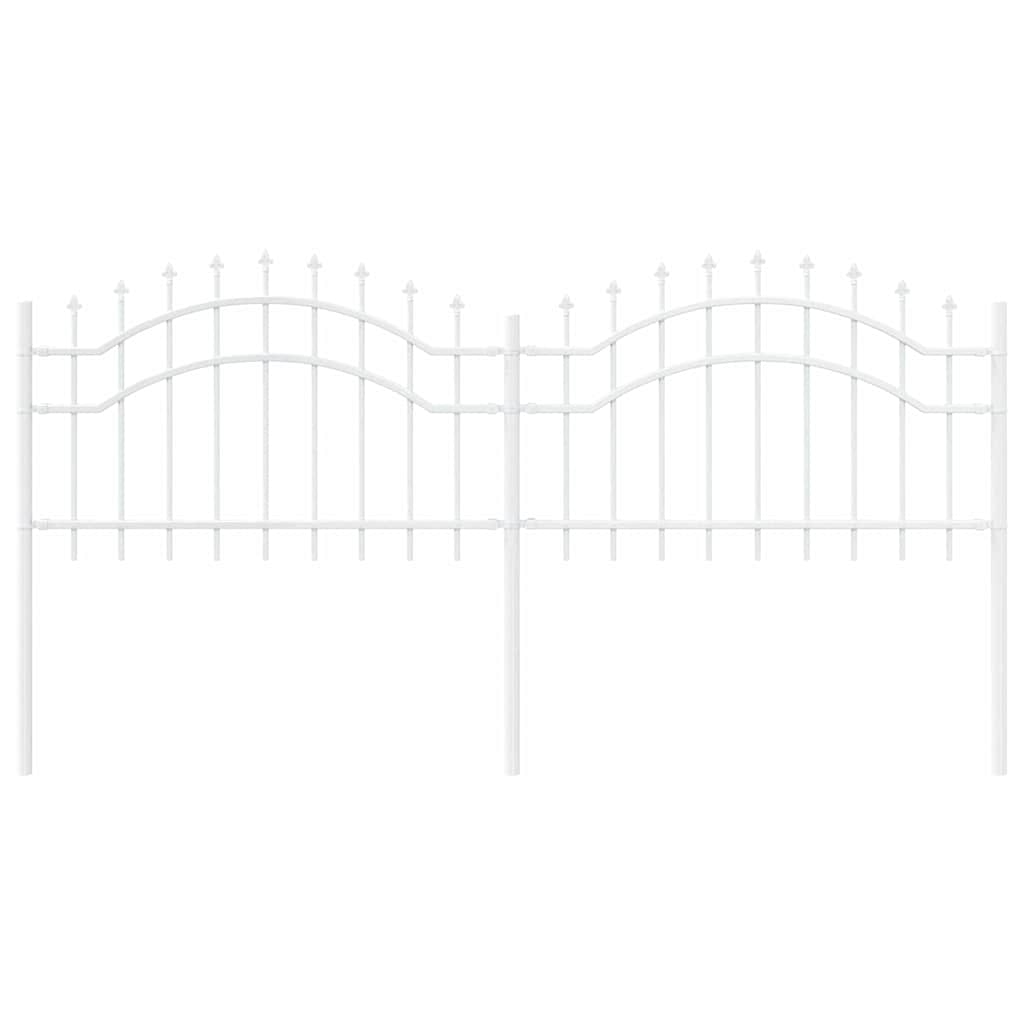 Garden Fence Woerden White 240 x 115 cm Powder-coated steel