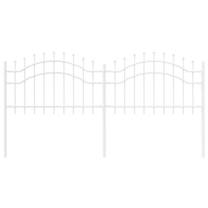 Garden Fence Woerden White 240 x 115 cm Powder-coated steel